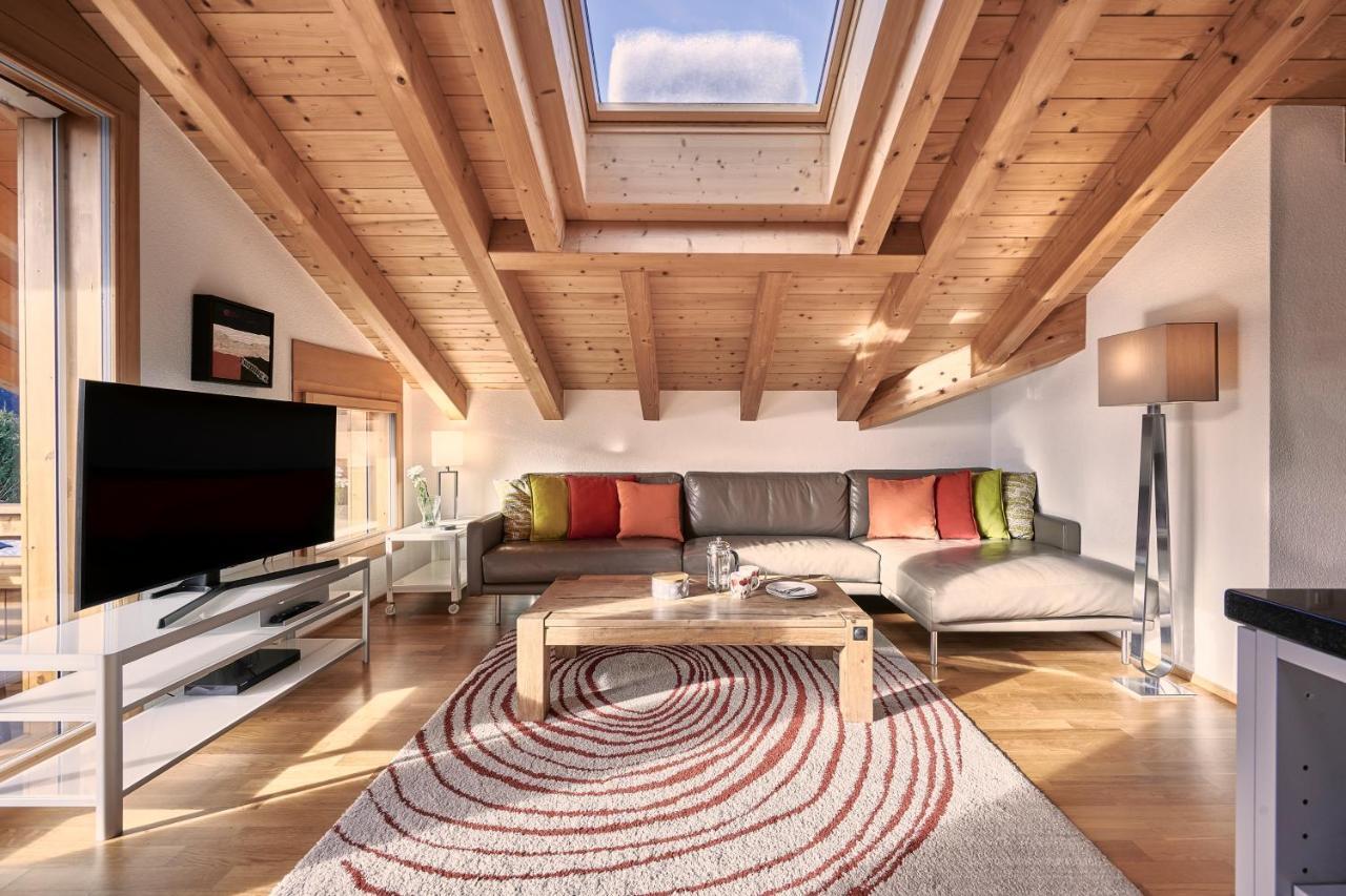Chalet Bergfrieden Penthouse Wengen Exterior foto