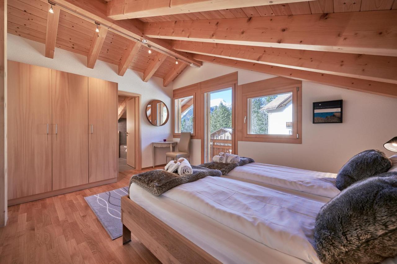 Chalet Bergfrieden Penthouse Wengen Exterior foto